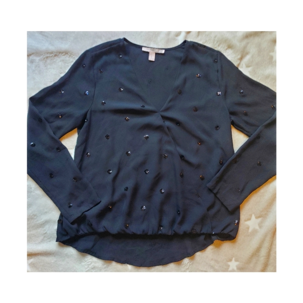 Forever 21 polka dot sequins top - Picture 1 of 10